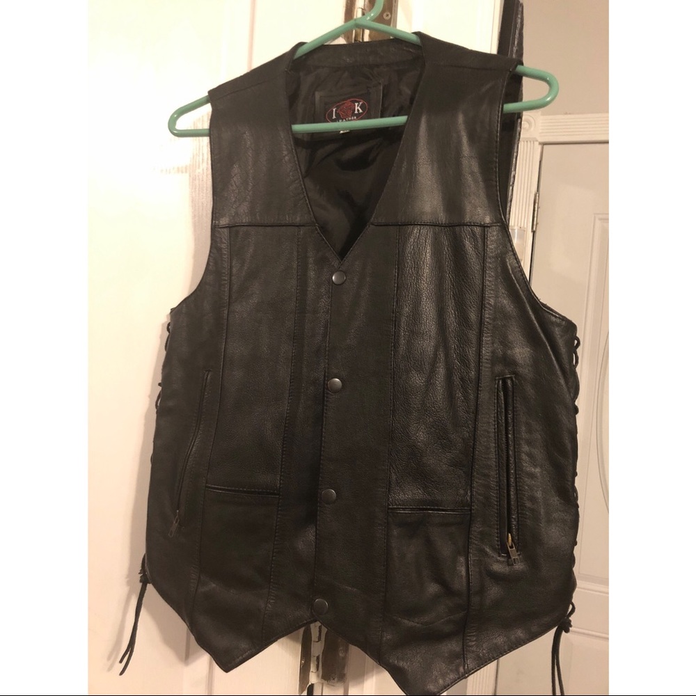 Leather vest